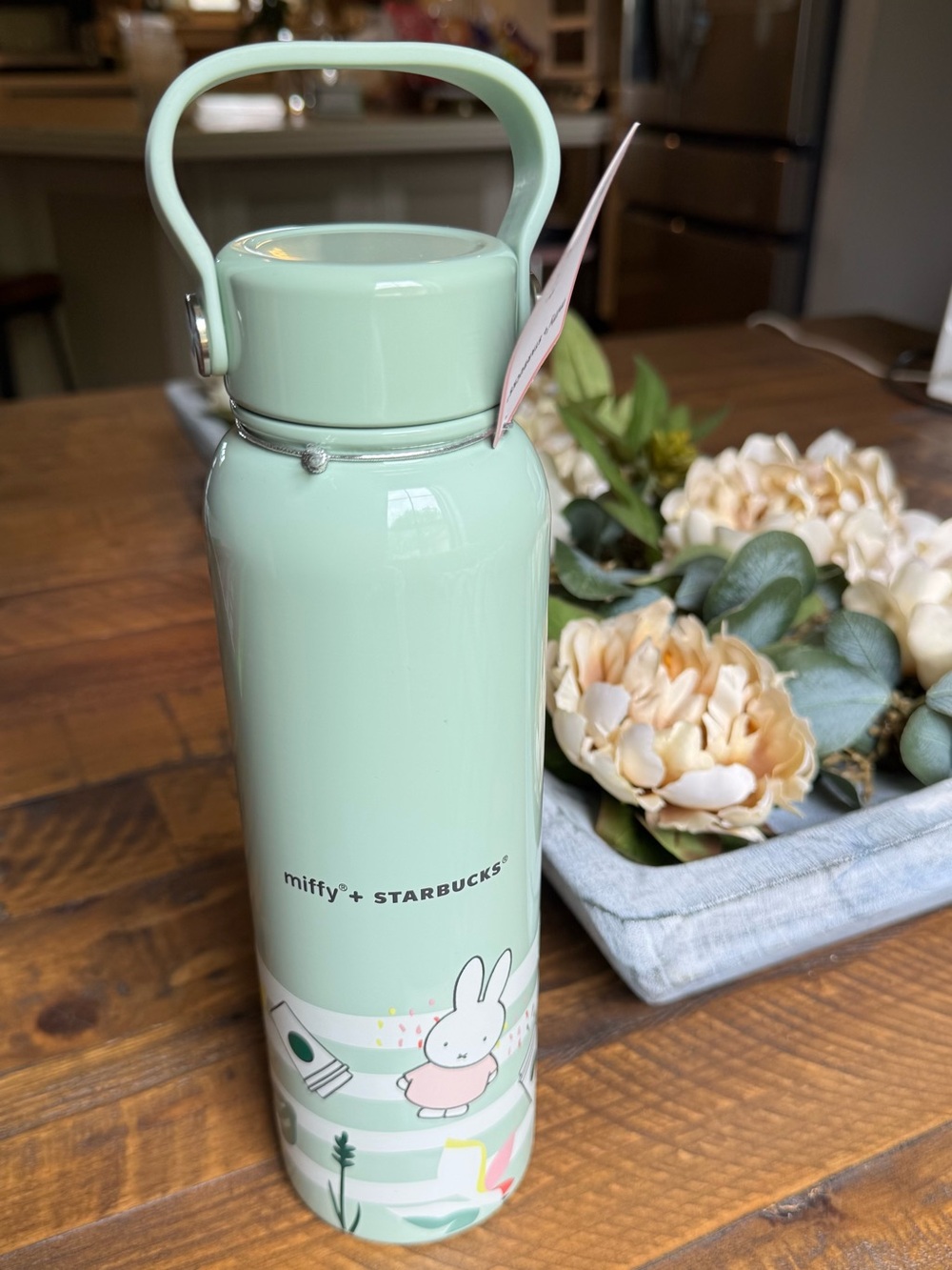 Starbucks Mint Green Miffy Stainless Water Bottle